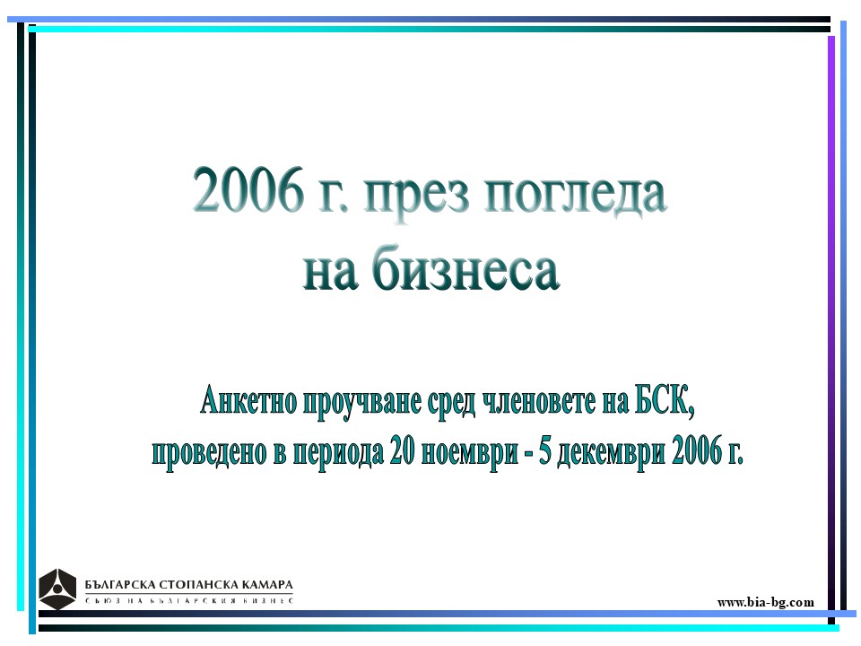 2006 г. през погледа на бизнеса